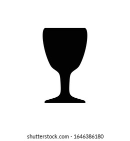 Vector black drinks & Glass beverages icons. 