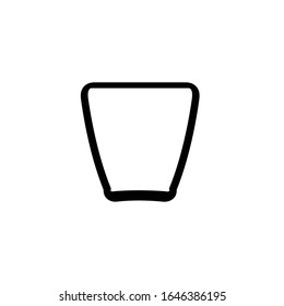Vector black drinks & Glass beverages icons. 