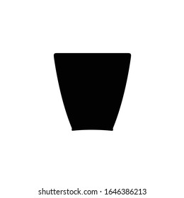 Vector black drinks & Glass beverages icons. 