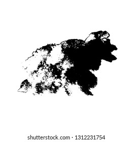 Vector black drops of paint and stains, ink blots