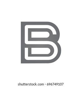Vector Black Dual Letter S B Logo 