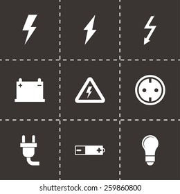 Similar Images, Stock Photos & Vectors of Vector black electricity icon