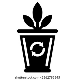 vector black environmental icon set