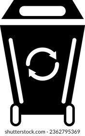 conjunto de iconos de entorno negro vectorial