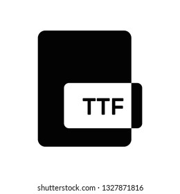 Vector black file type icon