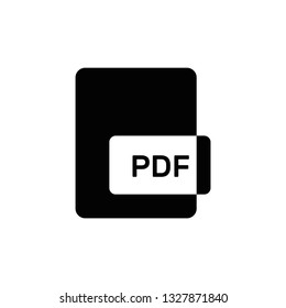 Vector black file type icon