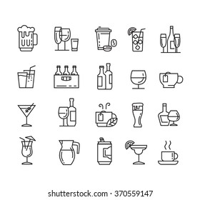 Drink Icons Stock Vector (Royalty Free) 270432044