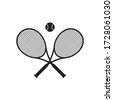 tennis racket vector