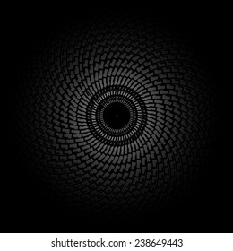 Vector black floral background