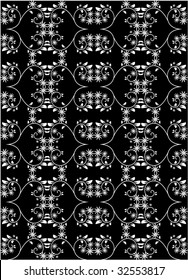vector black floral texture