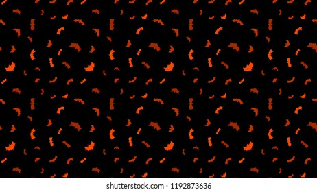 vector black flying bats silhouettes banner
