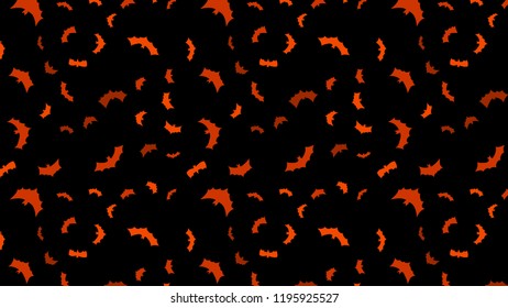 vector black flying bats silhouettes banner