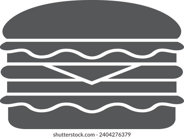 vector black food icons set on gray