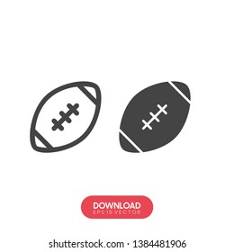 vector black Football icons on white background - Vector