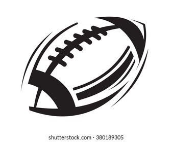 vector black Football icons on white background