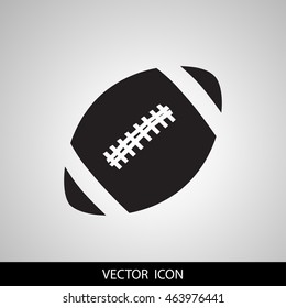 vector black Football icons on white background