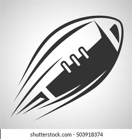 vector black Football icons on white background