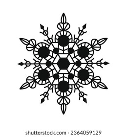 El vector de color forjado redondo, ornamento intrincado patrón de flor vectorial en forma redonda, florece el diseño.