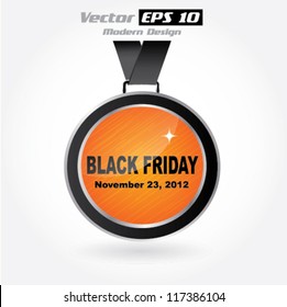 Vector Black Friday advertising element / medal