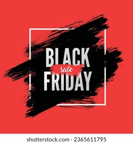 Vector black friday banner background