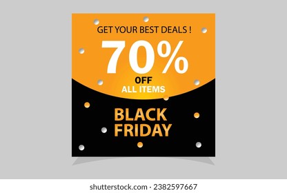 Vector Black Friday Flyer Template
