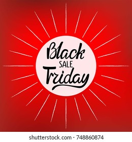 Vector Black Friday illustration. Black Friday icon.