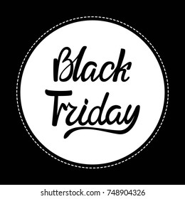 Vector Black Friday illustration. Black Friday icon.