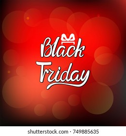 Vector Black Friday illustration. Black Friday icon.