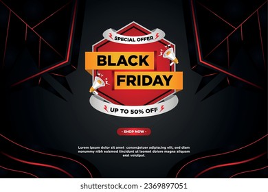 Fondo de la venta del Vector Black Friday