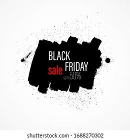 Vector black friday sale banner template design.