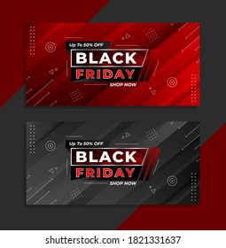 Vector Black Friday sale banner. Social media vector illustration template for website and mobile website development, email and newsletter design, marketing material.