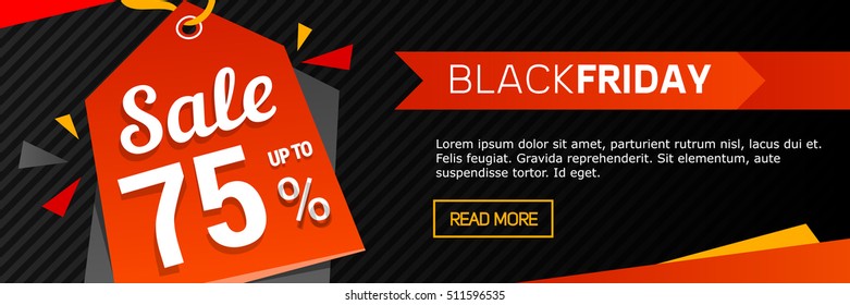 vector black friday sale banner