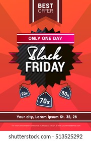 vector black friday sale poster
