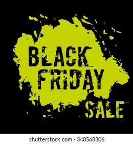 Vector black friday sale template design elements set