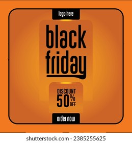 vector  black friday social media post and discount sale black Friday banner design template