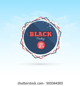 Vector Black Friday Style Tag, Banner, Label Ad