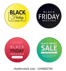 Vector Black Friday Tags Collection