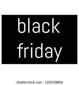 vector - black friday text written on white in black background, sale concept