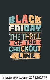 vector black Friday vintage t shirt design template