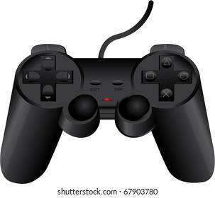 vector black game pad eps8