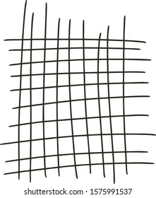 Vector black geometric grid, abstract curved lattice background texture