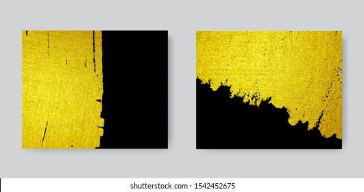 Vector black and gold backgrounds for your design.