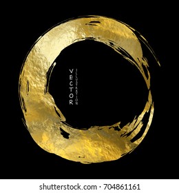 Vector Black and Gold Design Templates for Brochures, Flyers, Mobile Technologies, Applications, Online Services, Typographic Emblems, Logo, Banners and Infographic. Golden Abstract Modern Background.