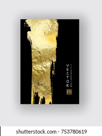 Vector Black Gold Design Templates Brochures Stock Vector (Royalty Free ...