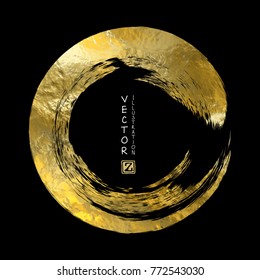 Vector Black and Gold Design Templates for Brochures, Flyers, Mobile Technologies, Applications, Online Services, Typographic Emblems, Logo, Banners and Infographic. Golden Abstract Modern Background.