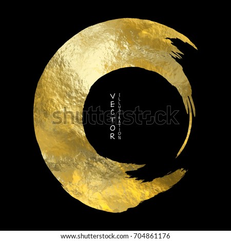 Vector Black and Gold Design Templates for Brochures, Flyers, Mobile Technologies, Applications, Online Services, Typographic Emblems, Logo, Banners and Infographic. Golden Abstract Modern Background.