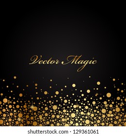 Vector black and gold luxury background