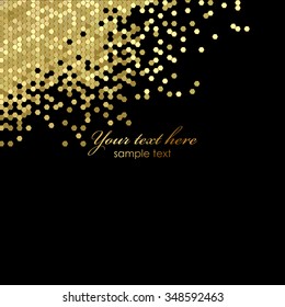 Vector Black And Gold Luxury Background