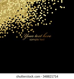 Vector Black And Gold Luxury Background