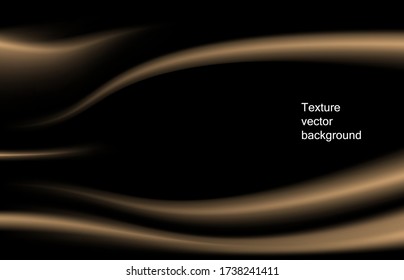 Vector black gold satin texture Abstract style background